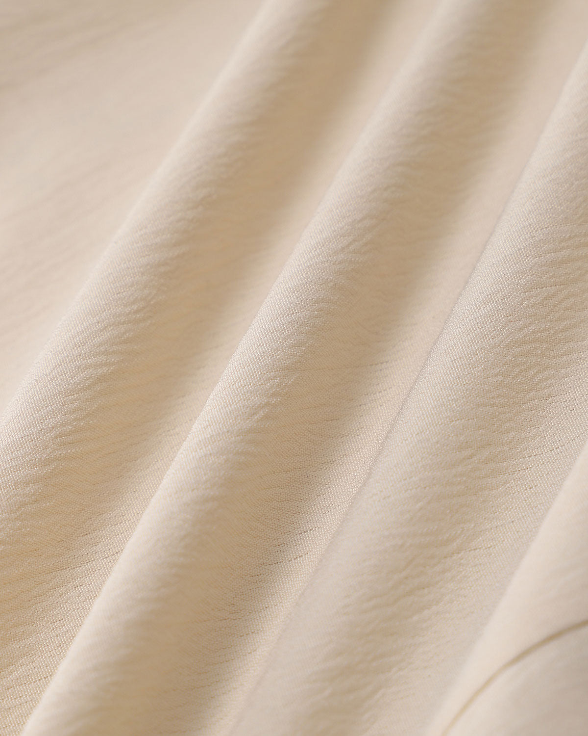 Beige V Neck Pleated Button Blouse