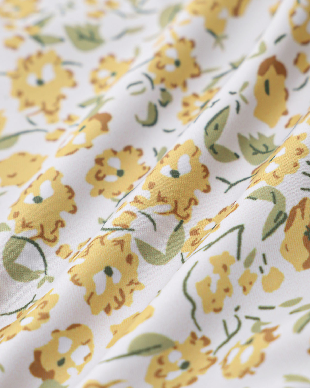 Yellow Floral Triangle Bikini Set